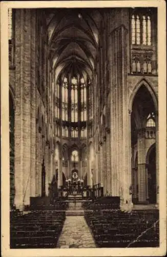Ak Beauvais Oise, Kathedrale, Altar, Innenansicht