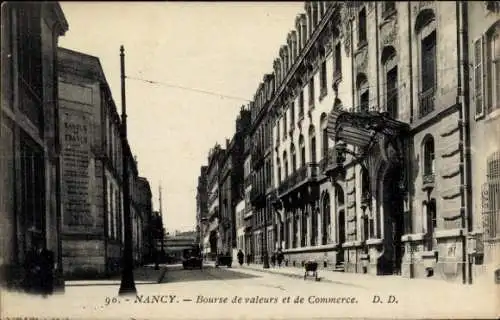 Ak Nancy Meurthe et Moselle, Bourse de valeurs et de Commerce