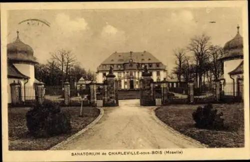 Ak Charleville sous Bois Moselle, Sanatorium