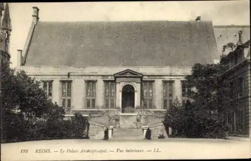 Ak Reims Marne, Le Palais Archiepiscopal, Vue interieure