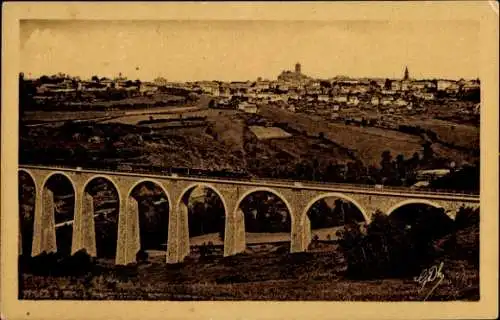 Ak Rodez Aveyron, Brücke, Panorama