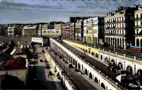 Ak Algier Alger Algerien, Boulevard de la Republique, les Quais