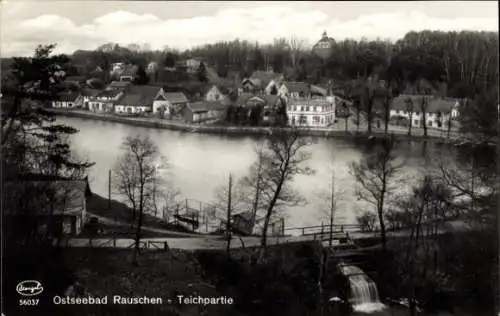 Ak Swetlogorsk Ostseebad Rauschen Ostpreußen, Teich