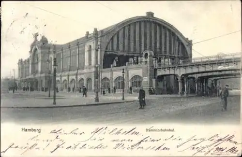 Ak Hamburg Mitte Neustadt, Dammtor, Bahnhof