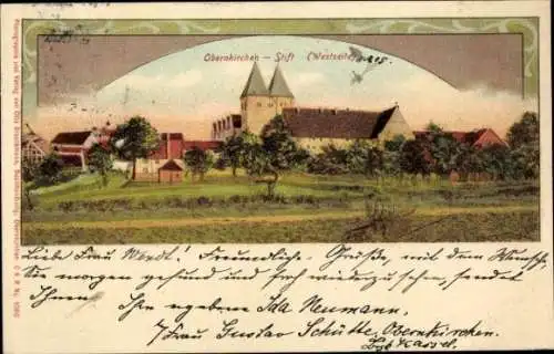 Ak Obernkirchen in Schaumburg, Stift, Westseite