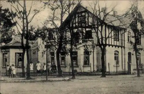 Ak Burg bei Magdeburg, Restaurant-Café zur Wald-Halle
