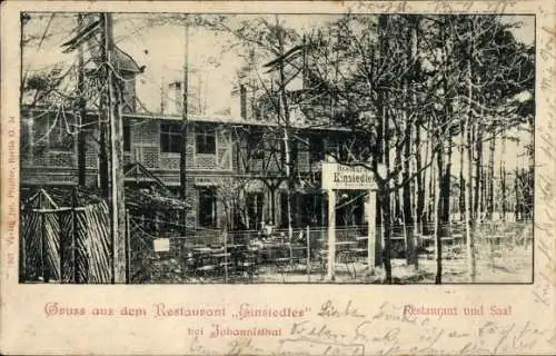 Ak Berlin Treptow Johannisthal, Restaurant Einsiedler