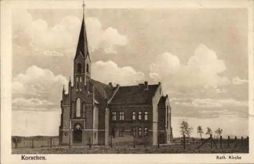 Ak Korsze Korschen Ostpreußen, Katholische Kirche
