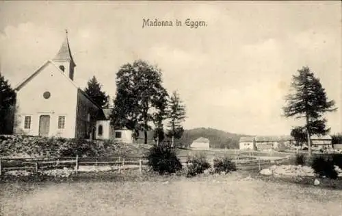 Ak Eggen Kärnten, Madonna, Teilansicht