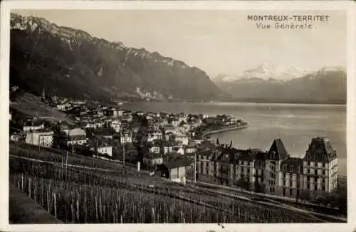 Ak Territet Montreux Kt. Waadt, Gesamtansicht