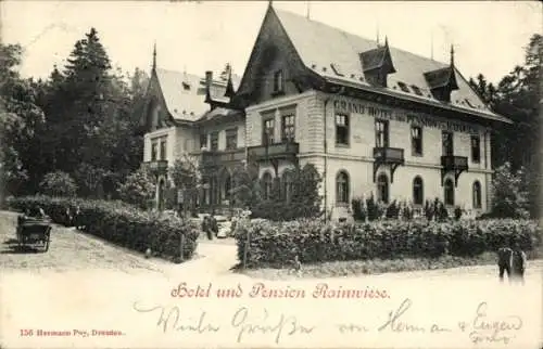 Ak Mezní Louka Rainwiese Hřensko Herrnskretschen Elbe Reg Aussig, Hotel