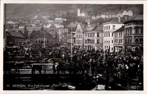 Ak Bergen Norwegen, Fischmarkt