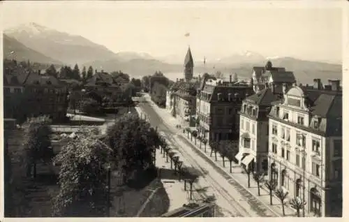 Ak Zug Stadt Schweiz, Alpenstraße