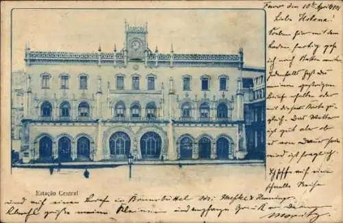 Ak Lissabon Lisboa Portugal, Hauptbahnhof
