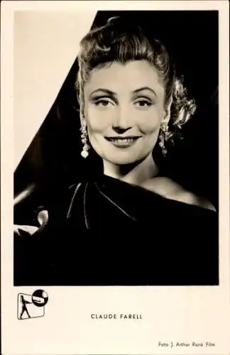 Ak Schauspielerin Claude Farell, Portrait, Die Nacht ohne Moral