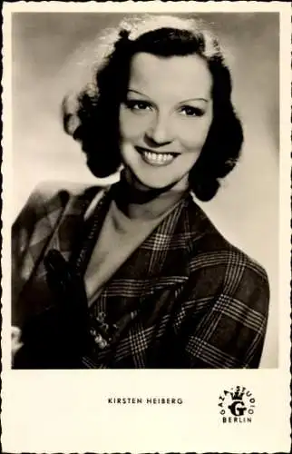 Ak Schauspielerin Kirsten Heiberg, Portrait