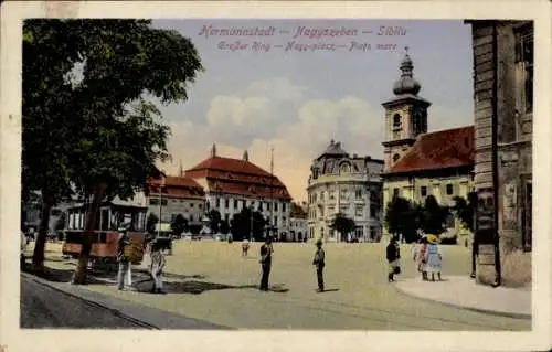 Ak Nagyszeben Sibiu Hermannstadt Rumänien, Großer Ring