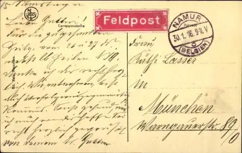 Ak Waulsort Hastière Wallonien Namur, die Flagge, Panorama