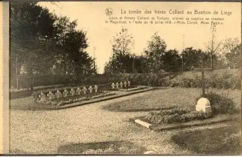 5 alte Ak Liège Lüttich Wallonien, Denkmal Bastion des Fusillés de la Chartreuse, im passenden Heft