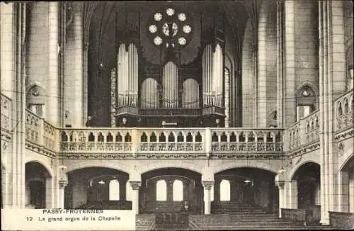 Ak Froyennes Tournai Wallonien Hennegau, Pensionnat Passy Froyennes, Le grand orgue de la Chapelle
