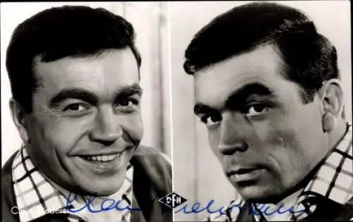 Ak Schauspieler Claus Biederstaedt, Portrait, Nachtschwester Ingeborg, Autogramm