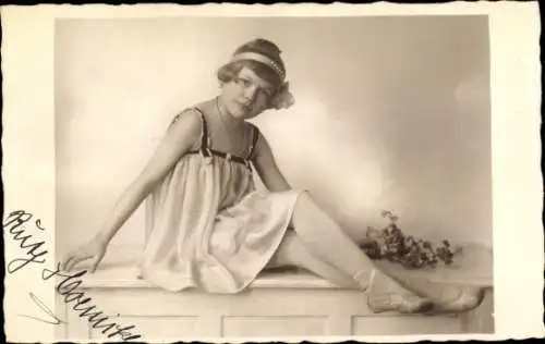 Ak Schauspielerin und Balletttänzerin Ruth Hoenicke, Portrait, Autogramm