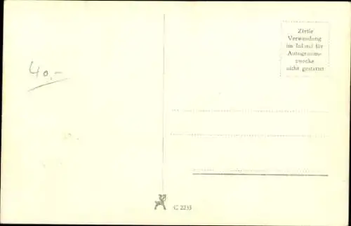 Ak Schauspieler Johannes Heesters, Filmszene Karneval der Liebe, Gitarre, Tänzer, Autogramm