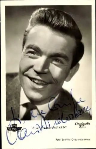 Ak Schauspieler Claus Biederstaedt, Portrait, Charley's Tante, Autogramm