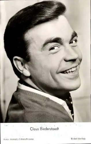 Ak Schauspieler Claus Biederstaedt, Portrait, Autogramm