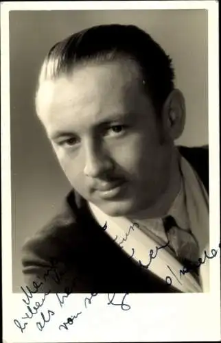 Ak Schauspieler Max Rudner, Portrait, Autogramm