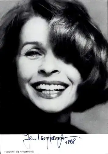 Ak Schauspielerin Senta Berger, Portrait, Autogramm