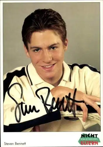 Ak Schauspieler Steven Bennett, Portrait, Nicht von schlechten Eltern, Autogramm