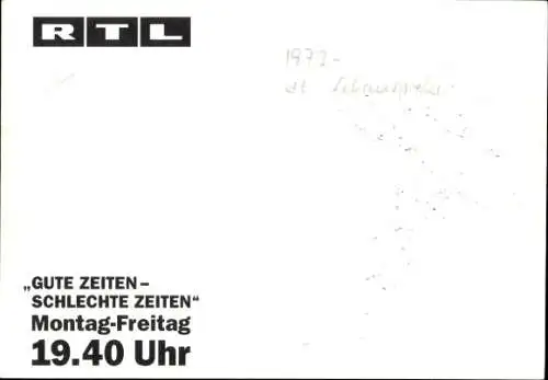 Ak Schauspieler Ralf Benson, Portrait, Gute Zeiten Schlechte Zeiten, Autogramm