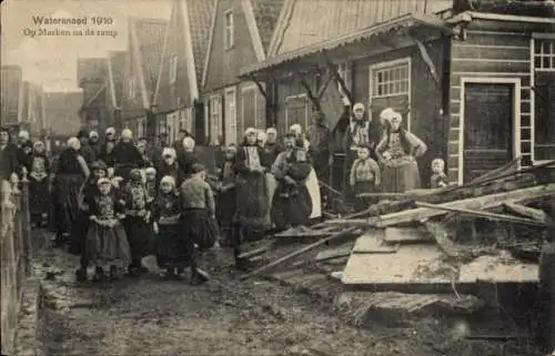 Ak Flood 1916, Auf Marken nach der Katastrophe