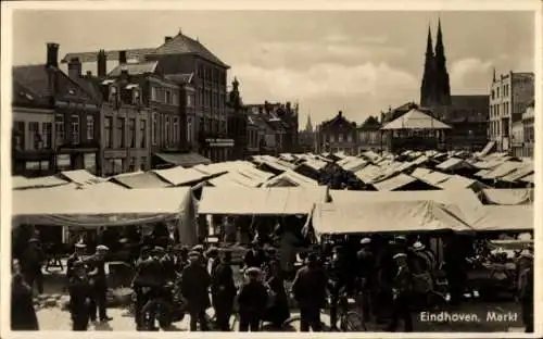 Ak Eindhoven Nordbrabant Niederlande, Markt