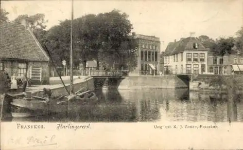 Ak Franeker Friesland Niederlande, Harlingerend