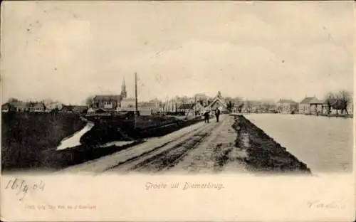 Ak Diemerbrug Nordholland Niederlande, Panorama