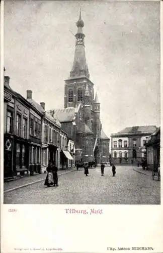 Ak Tilburg Nordbrabant Niederlande, Markt