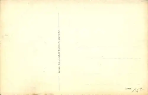 Ak Lassahn Zarrentin am Schaalsee, Straßenpartie, Kirche