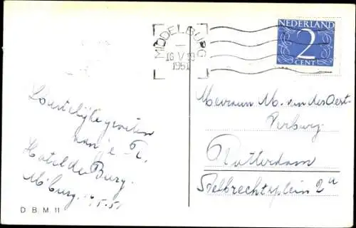 Ak Zeeuwsch dorpsgezicht, Frauen in Tracht