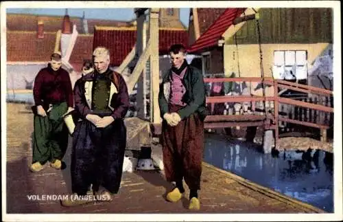 Ak Volendam Nordholland Niederlande, Volendamer Tracht