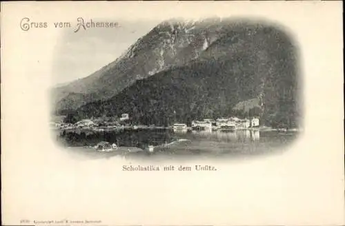 Ak Scholastika Achenkirch in Tirol, Unütz, Achensee