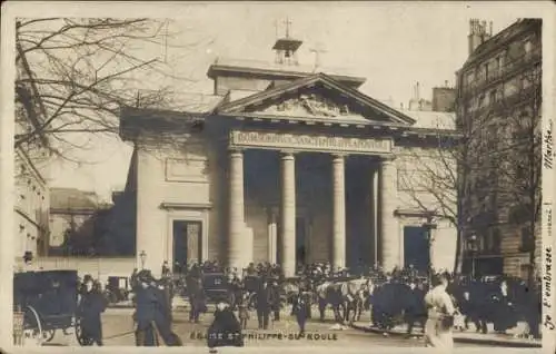 Ak Paris VIIIe Élysée, Kirche Saint-Philippe-du-Roule