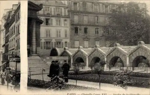 Ak Paris VIIIe Élysée, Louis XVI-Kapelle, Sühnekapelle, Jardin de la Chapelle