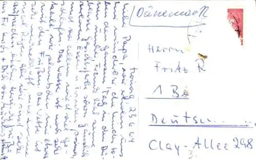 Ak Søndervig Dänemark, Häuser in den Dünen