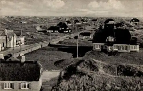 Ak Fanø Fanö Dänemark, Panorama, Fano Bad, Häuser in den Dünen
