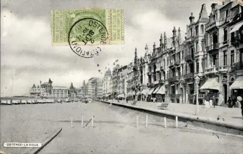 Ak Ostende Ostende Westflandern, Deich