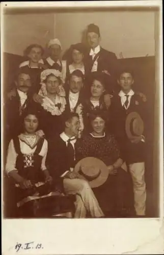 Foto Ak Maskenball in Prinz ?, Constantia