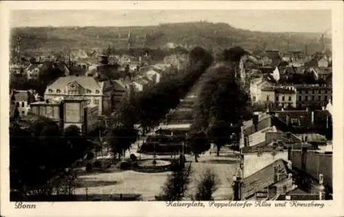 Ak Bonn am Rhein, Kaiserplatz, Poppelsdorfer Allee, Kreuzberg