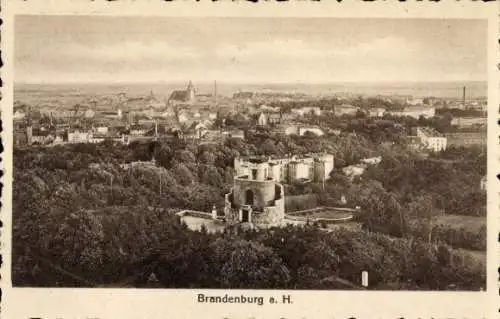 Ak Brandenburg an der Havel, Panorama